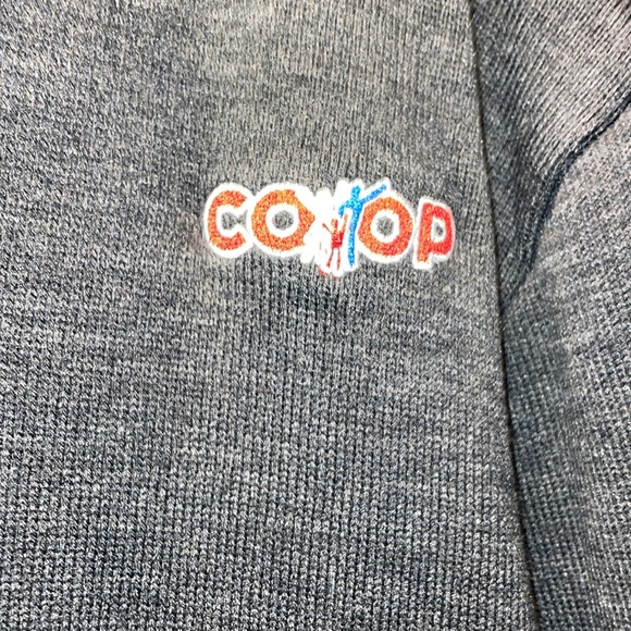 CO-OP grocery country store staff sweater perfect shape grey collection size LG - Picture 4 of 6